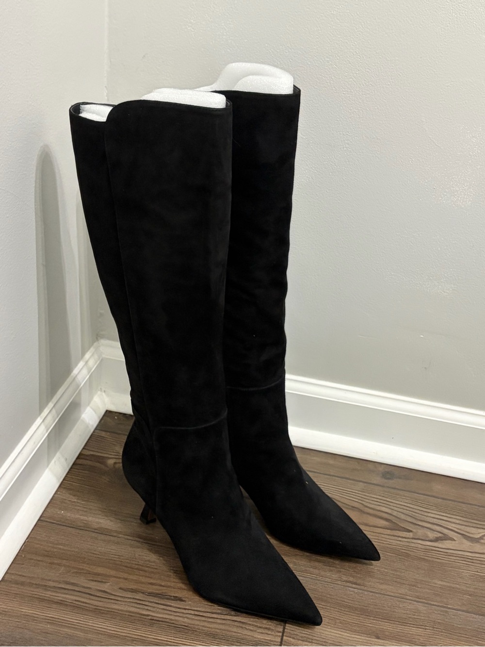 Sam Edelman Black Over-the-Knee Pointed-Toe Boots